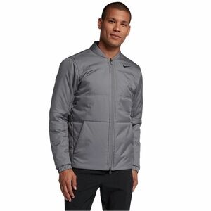 Nike Men's Synthetic-Fill Golf Jacket PGA Reversible Bomber Grey EUC Medium